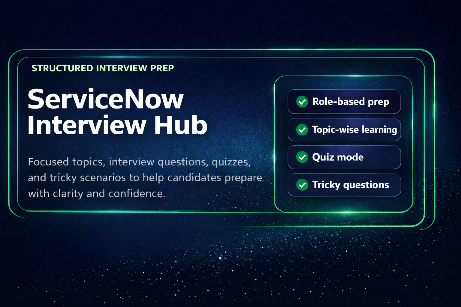 ServiceNow Interview Hub